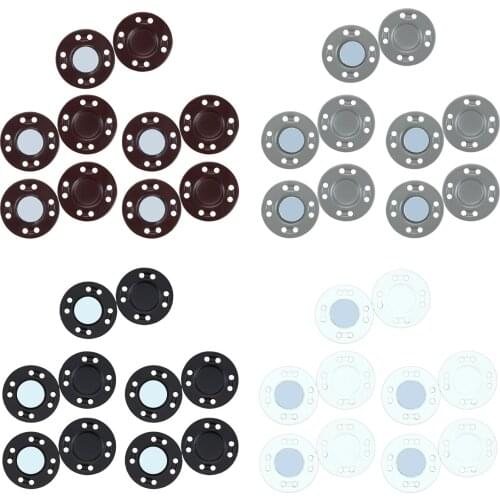 10Pairs 0.79inch Magnetic Button Clasps Snaps Alloy Knitting Sewing Pants Jean Jacket Closure for Bag DIY Craft Supplies