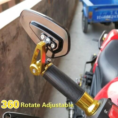 2Pcs/set Aluminum 22MM 360 Rotating Motorcycle Rearview Mirror CNC Aluminum Alloy for Harley CVO Dyna Heritage Softail Sportster