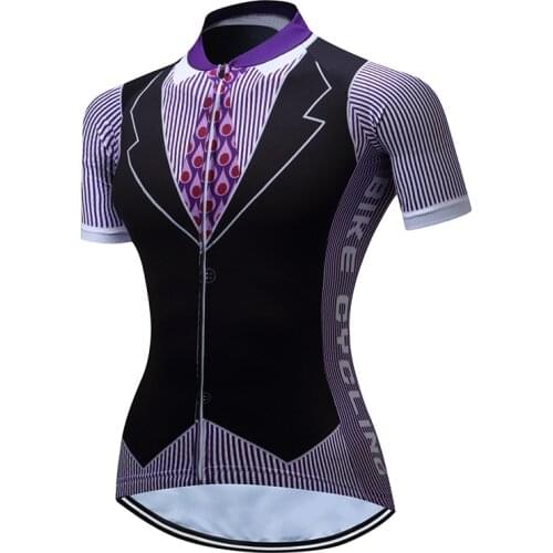 2017 TELEYI Womens Cycling Jersey/Bicycle short sleeve Sportswear tie style Top Team Ciclismo Mtb Maillot Clothing