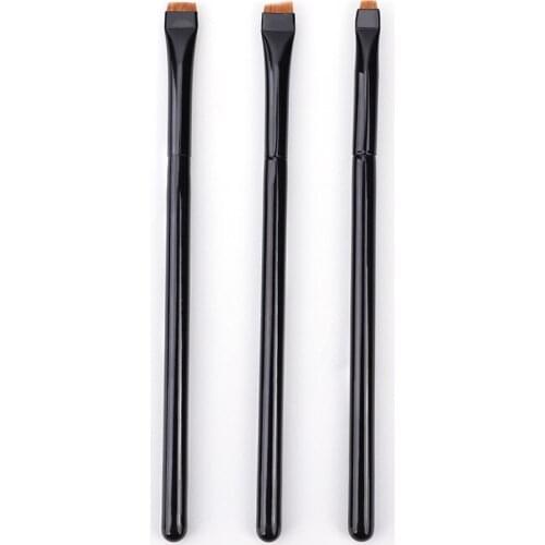 3pcs Super Thin Angled Liner Make Up Brush Eye Brow Synthetic Hair Makeup Brushes Fine Eyebrow Sharp Cosmetic Tools Professional