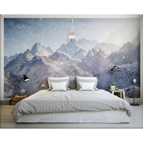 Beibehang 3d wallpaper Majestic Kunlun Mountains HD photo wallpaper covered mural scrolls for living room bedroom wallpaper