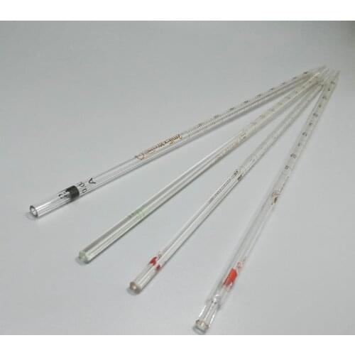 5pcs/lot 0.1ml to 50ml Glass Graduated Pipette with color mark, all Size Available Glass Dropper Pipet Tube transfer Pipette