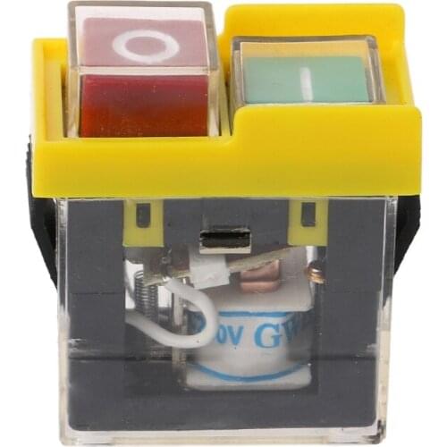 AC 250V 6A Waterproof Electromagnetic Pushbutton Machine Saw Cutter Drill On Off