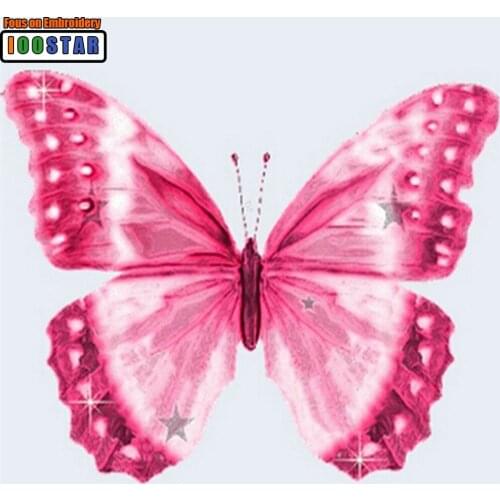 3D Pink butterfly Pattern Diamond Embroidery DIY Needlework Diamond Painting Cross Stitch Full Drill Rhinestone Decor