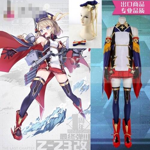 Anime Costumes Azur Lane Z23 Fighting Dress Women Cosplay Costume A