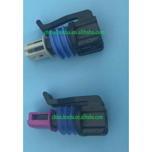 Free shipping 15449027 or 15449028 LS IAT AEM & Haltech IAT 2 way Female wire harness sealed Auto Connector for Delphi