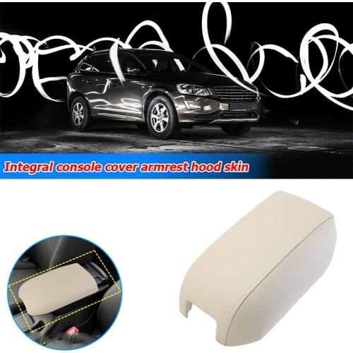 Center Console Armrest Replacement Lid Synthetic Arm Rest Cushion Interior Parts Leather Covers for Volvo XC90 03-14