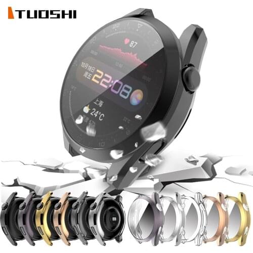 For Huawei Watch 3 Pro Watch Case Soft TPU Protective Cover For Watch 3 Band Full Screen Protector Cases Frame Bumper Shell