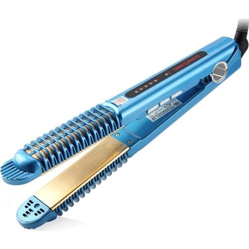 Digital indicator 2 in1 Professional Alloy plate Hair Curler Straightener Flat Iron Styling Tools Hair Curling Irons Wave Styler