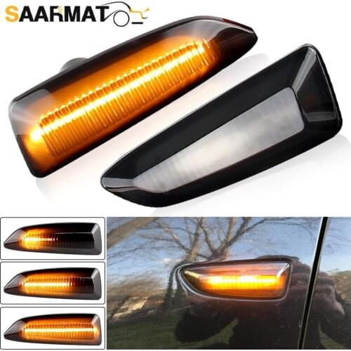 For Opel For Vauxhall Astra J K Crossland X Grandland Insignia B Zafira C LED Dynamic Turn Signal Light Side Fender Marker Lamp