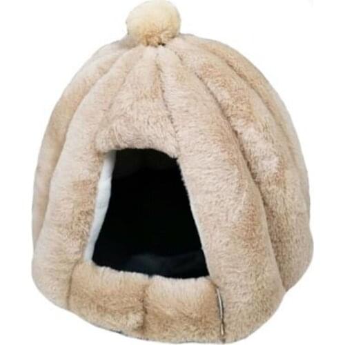 Pet Dog House Nest Foldable Pet Bed Tent Soft Winter Warm Hat Shaped Dog House Comfortable Portable Travel Pets House Cat Kennel