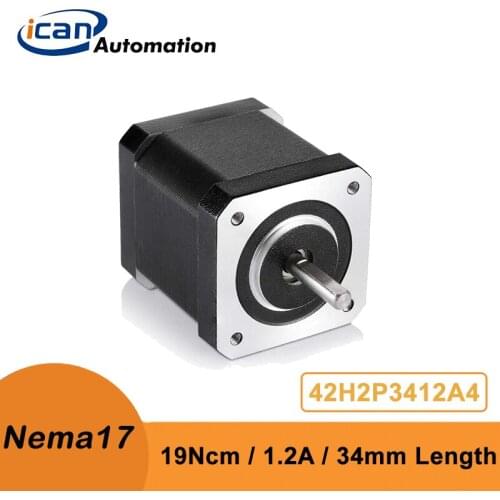 ICAN Nema17 34mm 19Ncm 1.2A 42H2P3412A4 Microstepping