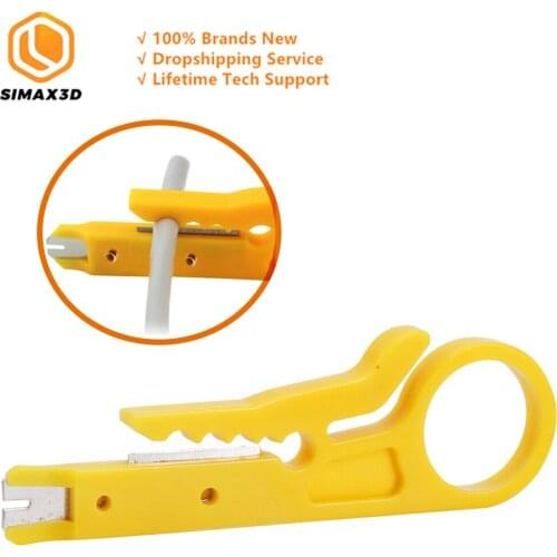 SIMAX3D Cable Stripping Wire Cutter Wire Stripper Knife Crimper Pliers Multi Stripper Knife Straight Mini Portable Crimping Tool