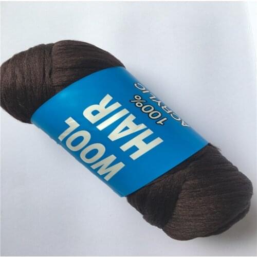 Colorful hand knitting wool hair 12bundles/lot 70g/ bundle Brazilian wool hair for braiding