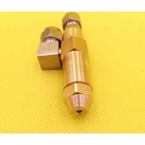 Brass waste oil burner nozzle siphon oil air atomizing nozzle high voltage pulse ignitor burner flame ring ignition needle