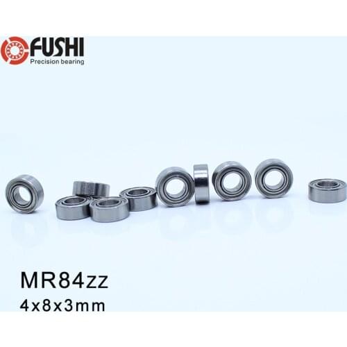MR84ZZ Bearing ABEC-1 (10PCS) 4*8*3 mm Miniature MR84-ZZ Ball Bearings MR84 ZZ WML4008ZZ L-840ZZ