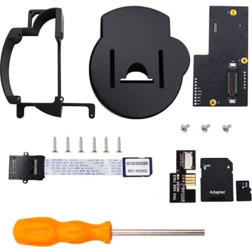 3D Printed Mount Kit with SD Card Extended Cable Extension Adapter/Screwdriver Accessory Set Compatible with NGC GC Loader