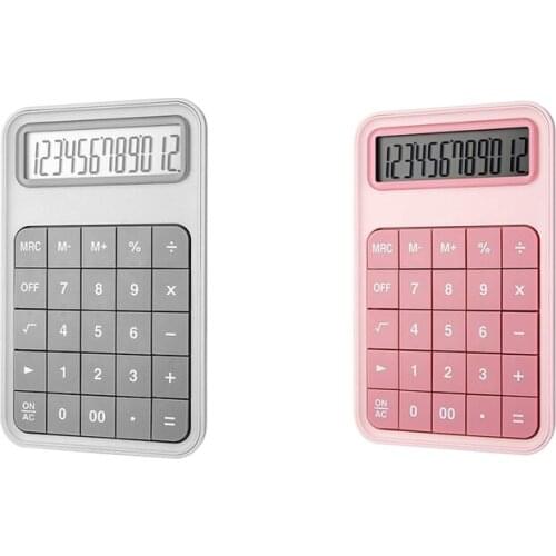 Desktop Calculator, 12 Digit Large Display Battery LCD Display Office Calculator