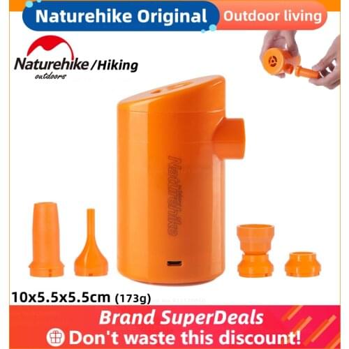 Naturehike Camping Air Pump Electric Pneumatic Portable Multifunction Moisture-proof Pneumatic Cushion Pneumatic Pillow Filling