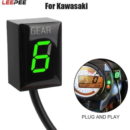 NINJA650R Z800E Z650 NINJA650R LED 1-6 Speed Gear Indicator Motorcycle Speed Display Meter Ecu Direct Mount For Kawasaki
