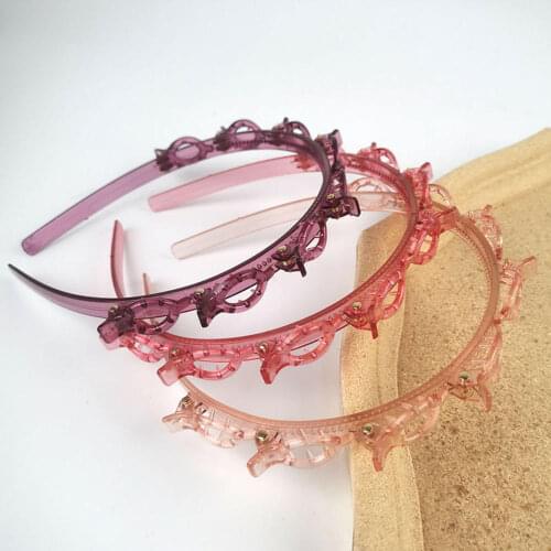 Double Bangs Hairstyle Hairpin Hairband Magic clips on the headband Fast Hair Accessories Men Women Sports Hair Band Colorful