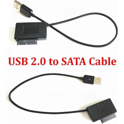 Generation lll For Laptop CD-ROM DVD With LED 2.5 HDD USB 2.0 to SATA Cable Converter External Hard Disk Drive Adapter HDD Caddy