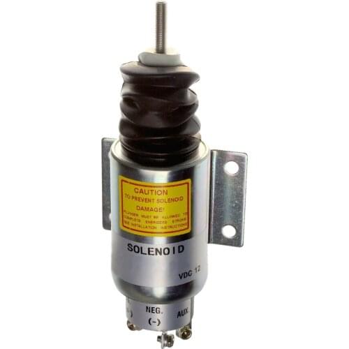 Shutoff Stop Solenoid Valve 12V SA-3193 Fit For Woodward Engine 2003-12E2U1B2S1A 2370-12E2U1B2A