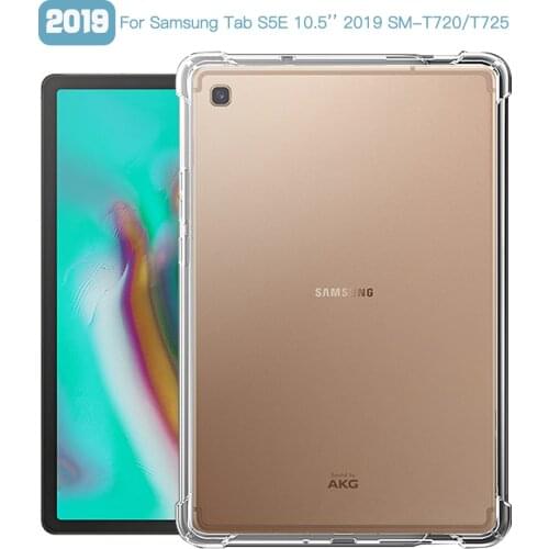 Shockproof Cover For Samsung Galaxy Tab S5E 10.5'' 2019 S5e SM-T725 T720 10.5 Case TPU Silicon Transparent Cover Coque Fundas