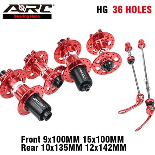 ARC 4 Sealed Bearing Disc Brake Bicycle Hub MTB Mountain Bike Hub 36 Hole 4 Pawls 48 Ring 8-11 Speed Red Blue Black Wheelset Hub