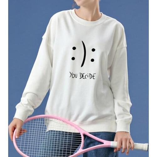 Simple Sweatshirt Cotton Hoodie Oversized Harajuku Letter Graphic Unisex Clothing Korean Style Vintage Long Sleeve Streetwear