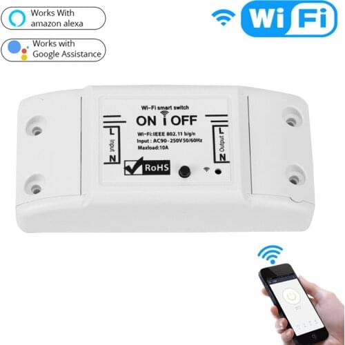 Smart Light Switch Wireless Remote Control Breaker Smart Life/Tuya APP Universal Works with Alexa Google Home WiFi