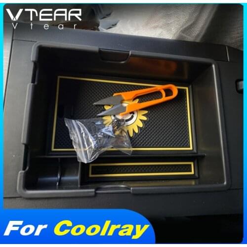 Vtear Car Armrest Storage Box Interior Central Control Tray Decoration Car-styling Accessories Parts For Geely Coolray Sx11 2020