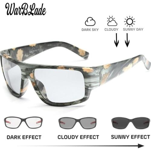 WBL Photochromic Sunglasses Men Polarized Driving Day Goggles Clout Sun Glasses Eyeglasses Male HD Discoloration Glasses Gafas