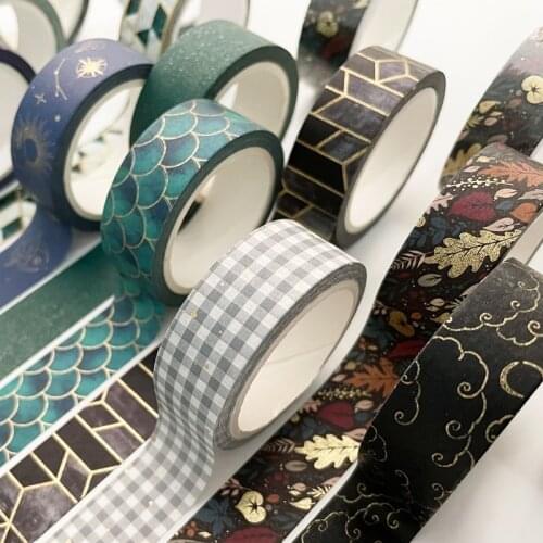 1pcs/pack 7m Ocean wave Washi Tape set Adhesive Tape DIY Scrapbooking Sticker Label Japanese Masking tape DIYdecorative masking
