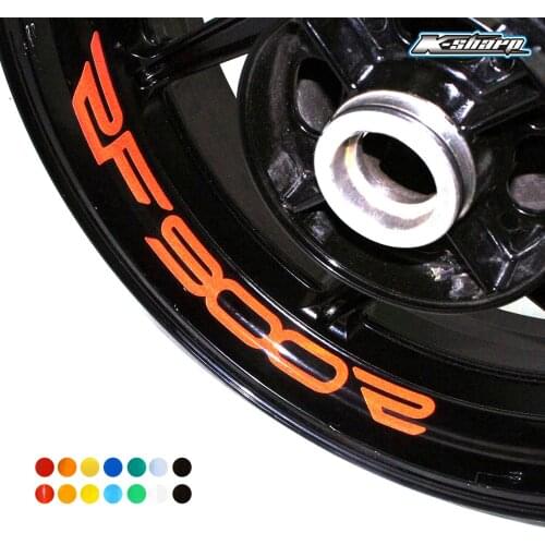 8 X custon inner rim decals wheel reflective Stickers stripes FIT SUZUKI RF900R