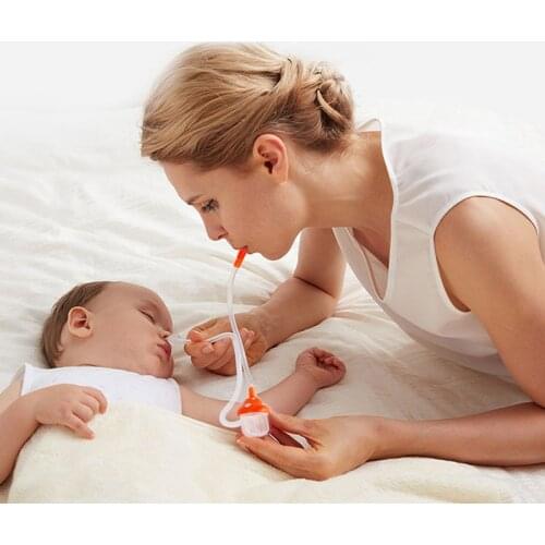 Baby Nose Clean Silicone Infant Nasal Aspirator Wash Your Nose Care Baby Nose Nasal Inhaler Infant Preventing Backflow Aspirator