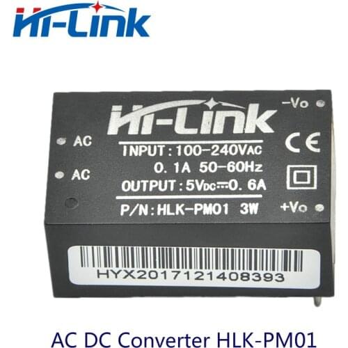 Free shipping 25pcs Hi-Link ac dc 5v 3w Buck Step Down Power Supply Module Converter Intelligent household switch power module