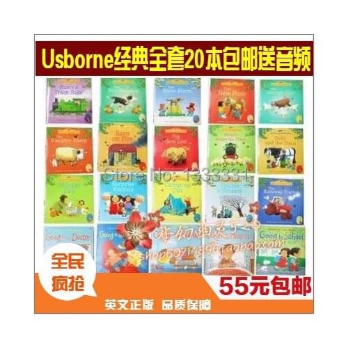 Free shipping Original English classic warm pictures story children educational baby books for kids-Farmyard Tales 20 books