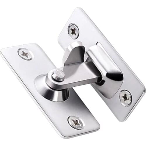 Stainless Steel 90 Degree Buckle Hook Door Lock Bolt for Sliding Door Window Kit