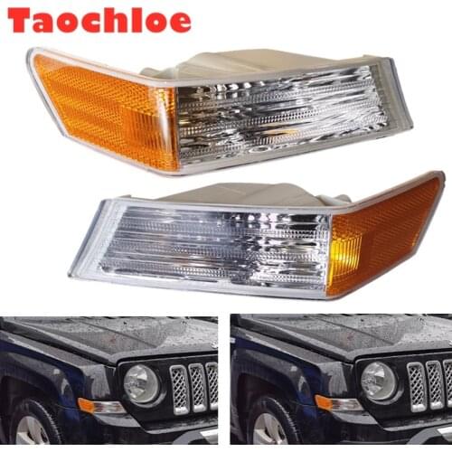 Turning signal lamp case For Patriot 2007-2016 Corner Light 68004181AC 68004180AC front light turning signal lights No bulbs