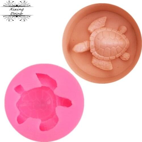 DIY turtle silicone mold cake soft candy turtle silicone decorative mold chocolate paste soap mold