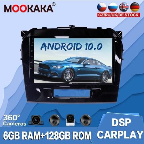 For Suzuki Vitara 4 2014-2018 Android 10.0 128G Car Multimedia Player Radio GPS Navigation Auto Stereo Recorder Head Unit Audio