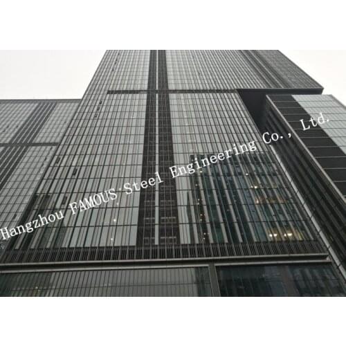 Double GlazedInsulation And Laminater Glass Facade Curtain Wall Unitized And Stick Built System