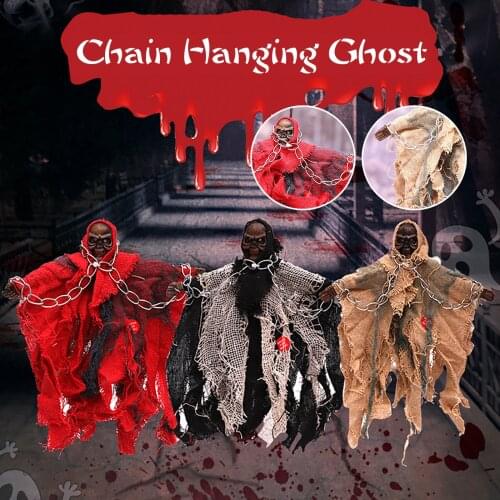 Halloween Hanging Skull Ghost Pendant Door Ornaments Haunted House Horror Props Halloween Decoration Horror House Kids Toy