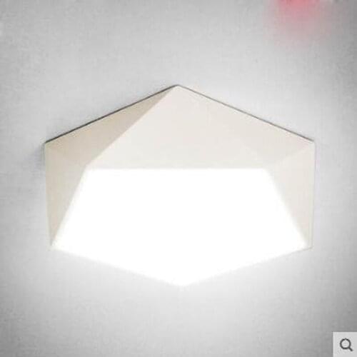 Creative art geometry LED ceiling lamp personality Nordic study restaurant living room lamp modern minimalist bedroom lamps led