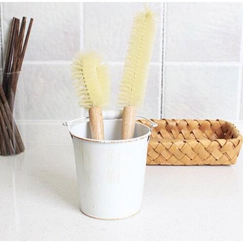 Multifunctional Wooden Cup Mug Cleaning Brush Handle Dishes Bottle Pan Pot Washing Brushes Kitchen Cleaning Accessories Tools