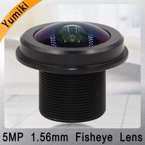 Yumiki CCTV LENS 5MP 1.56mm M12*0.5 1/2.5" lens Fisheye 360degree for CCTV Security 1080P IP camera