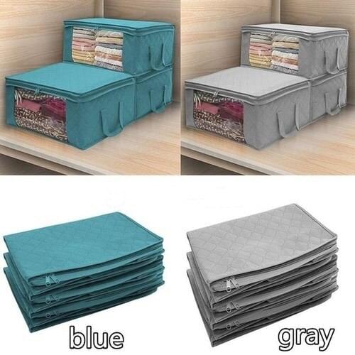 Clothes Blanket Quilt Closet Box Organization Clothing Wardrobe Organizer Bag 1Pcs Bag Home Foldable Storage