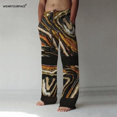 Palm Tree Arts 3D All Over Print Full Length Wide Leg Pants Hipster Fashion Streetwear Oversize Sweatpants Men Unisex Clothing