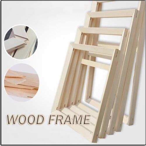 Natural Wood Frame For Wall Canvas Oil Painting Large Size DIY Picture Wall Frame Poster Frame Photo Fame cadre photo murale